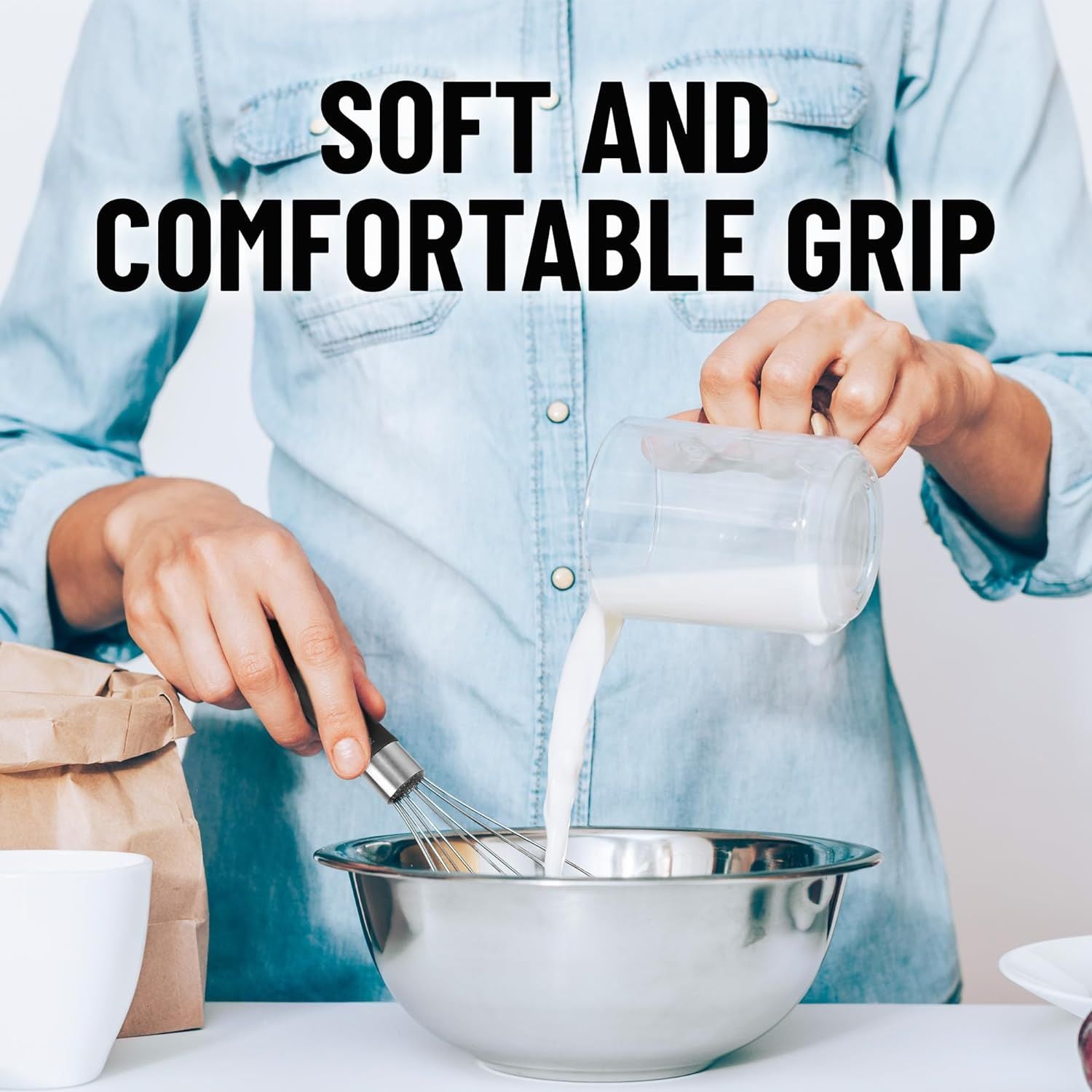 Soft and Comfortable Grip Balloon Whisk by Zulay Kitchen