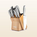 Stainless Steel Kitchen Knife Set - 12pc Light Brown by Zulay Kitchen