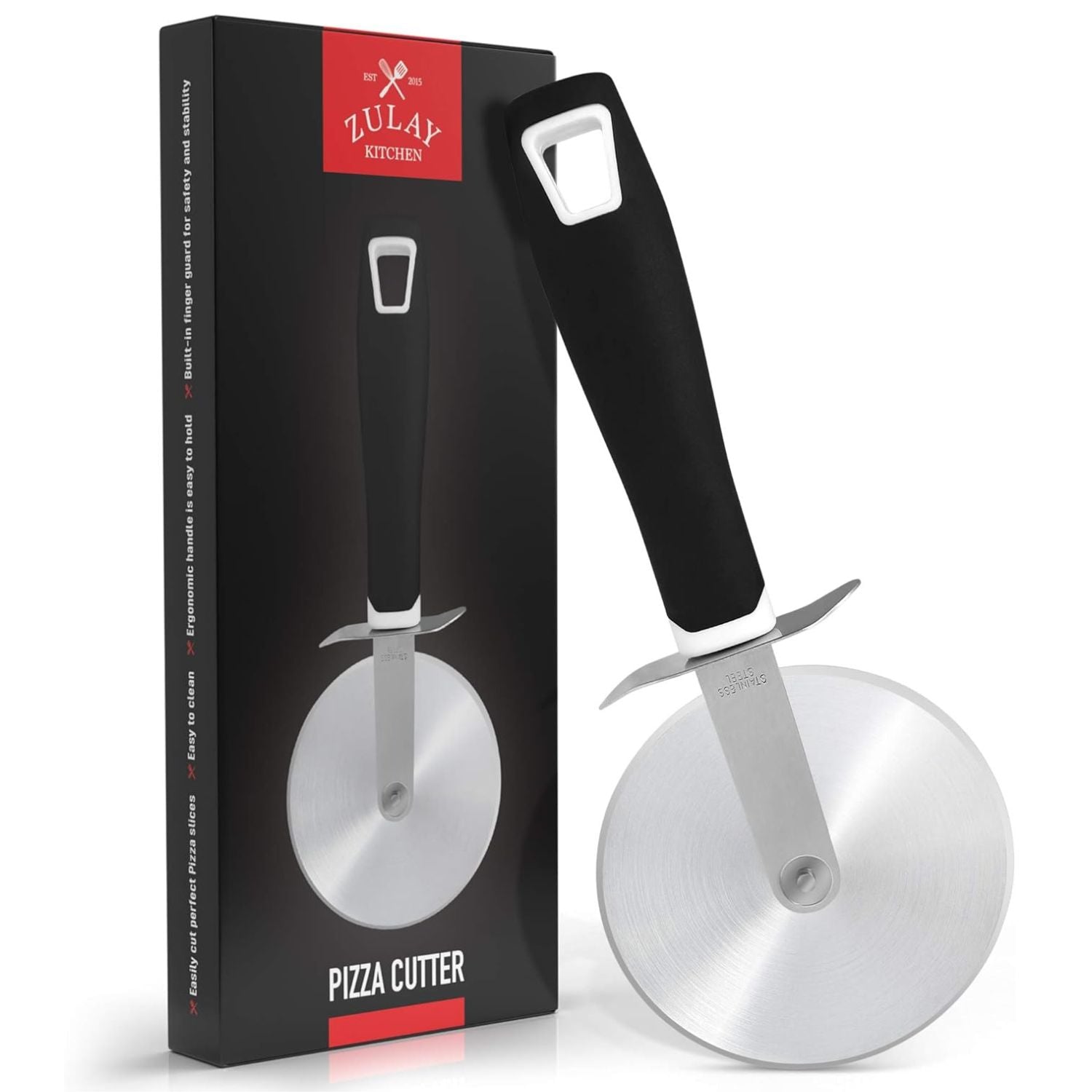 Stainless Steel Pizza Cutter Wheel by Zulay Kitchen