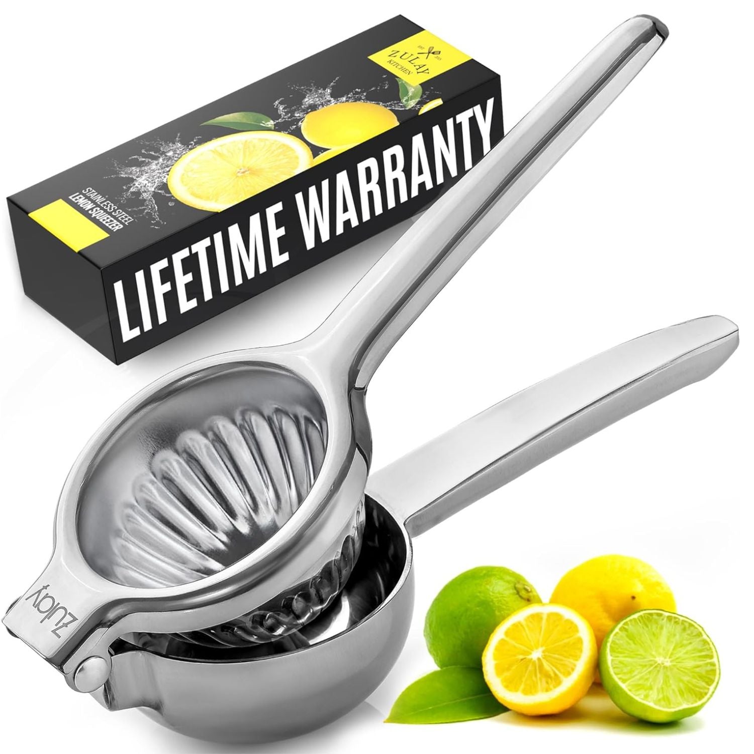 Stainless Steel Lemon Squeezer - Silver by Zulay Kitchen