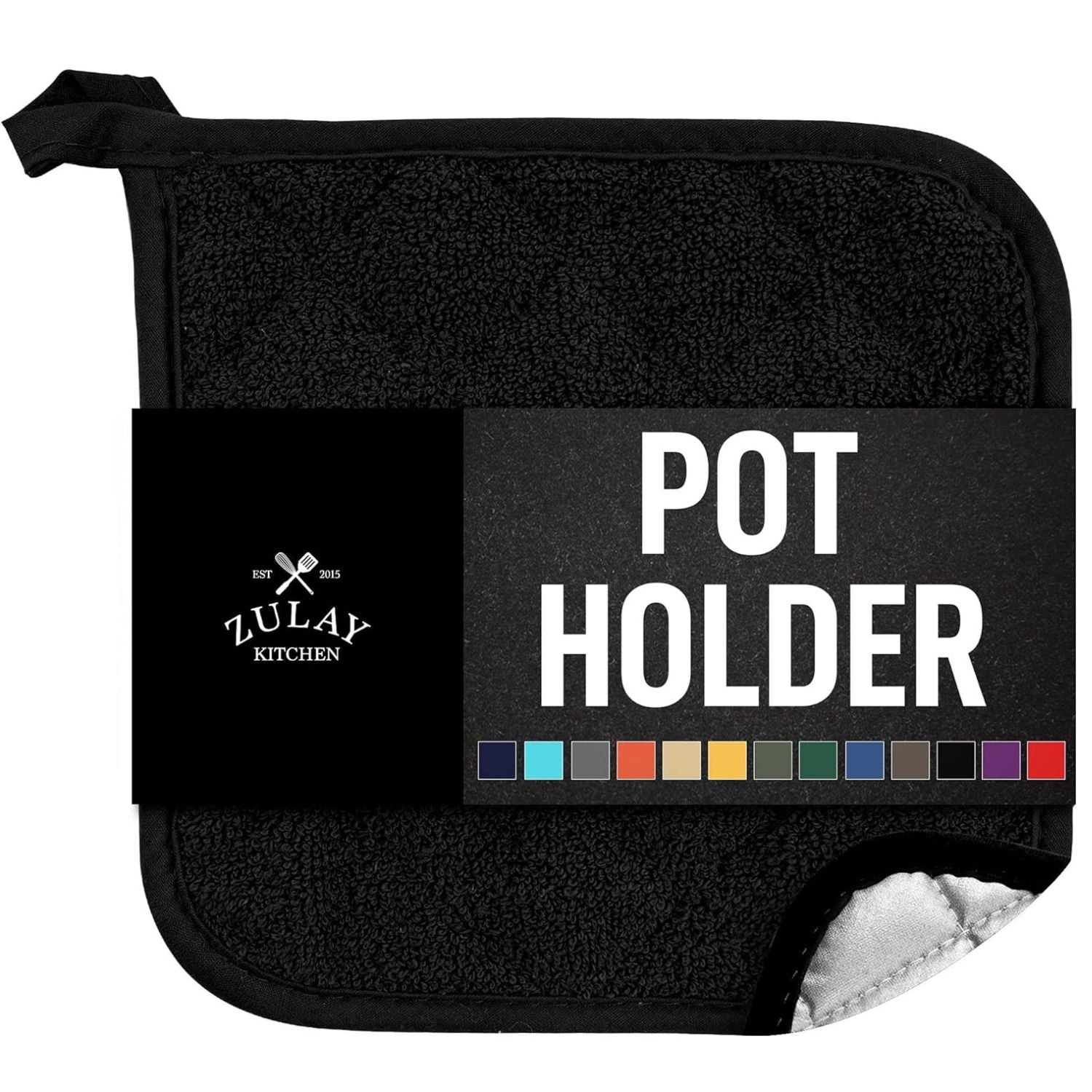 Pot Holder - Single Pack Black by Zulay Kitchen