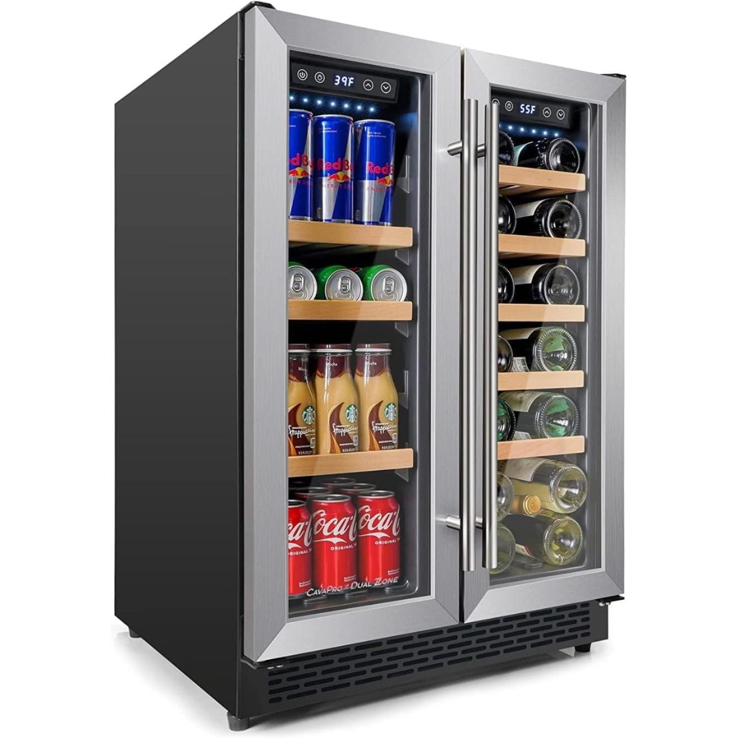 24” Dual Zone Wine And Beverage Cooler by Zulay Kitchen