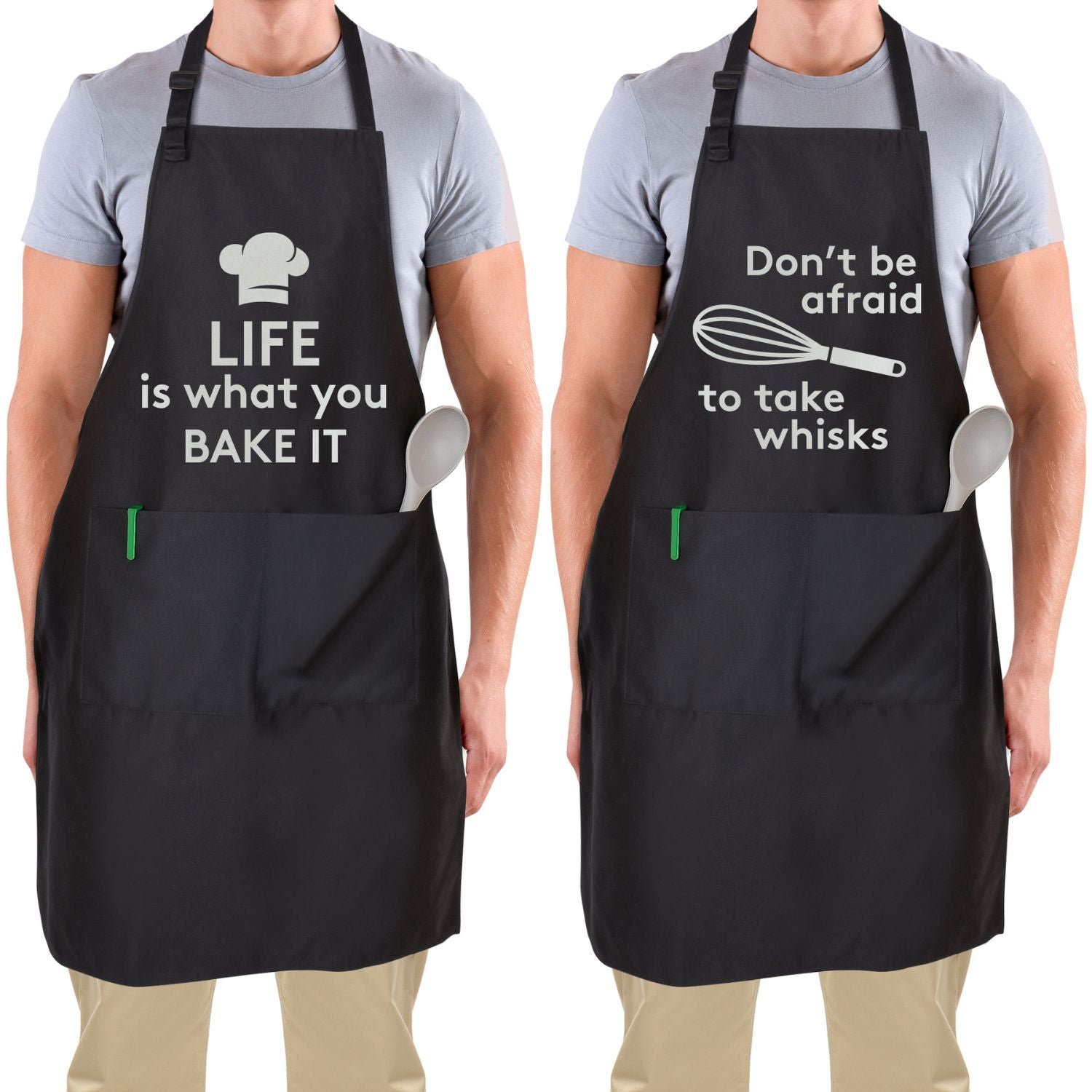 Funny Aprons for Men, Women & Couples by Zulay Kitchen