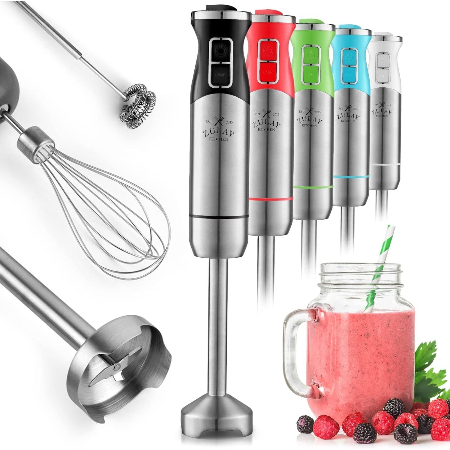 Milk Electric Frother Cordless Coffee Foamer Hand Blender Mixer Produkt +2  Whisk