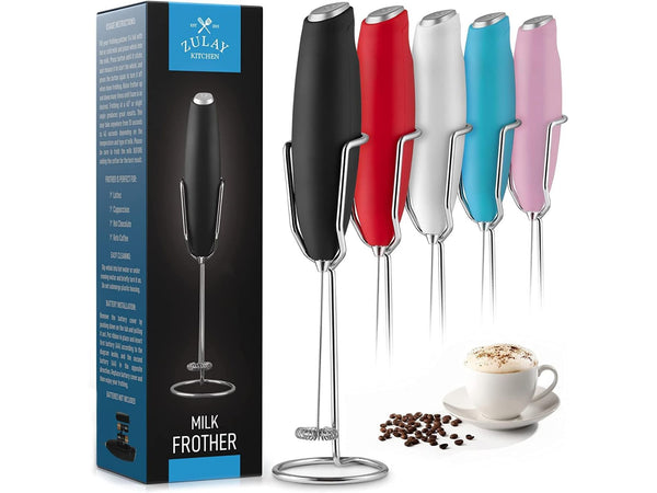 Zulay Kitchen High Powered Milk Frother Foam Maker - I Love Coffee