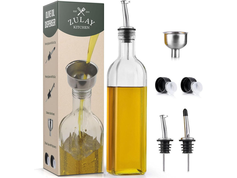 Olive Oil Dispenser Bottle with Accessories | Zulay Kitchen