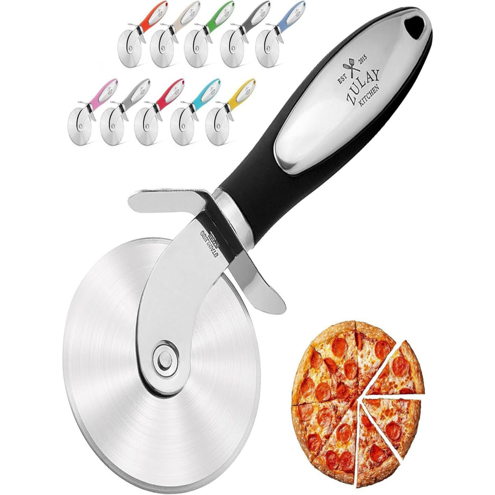 Pizza Cutter Wheel With Non Slip Ergonomic Handle Online | Zulay ...