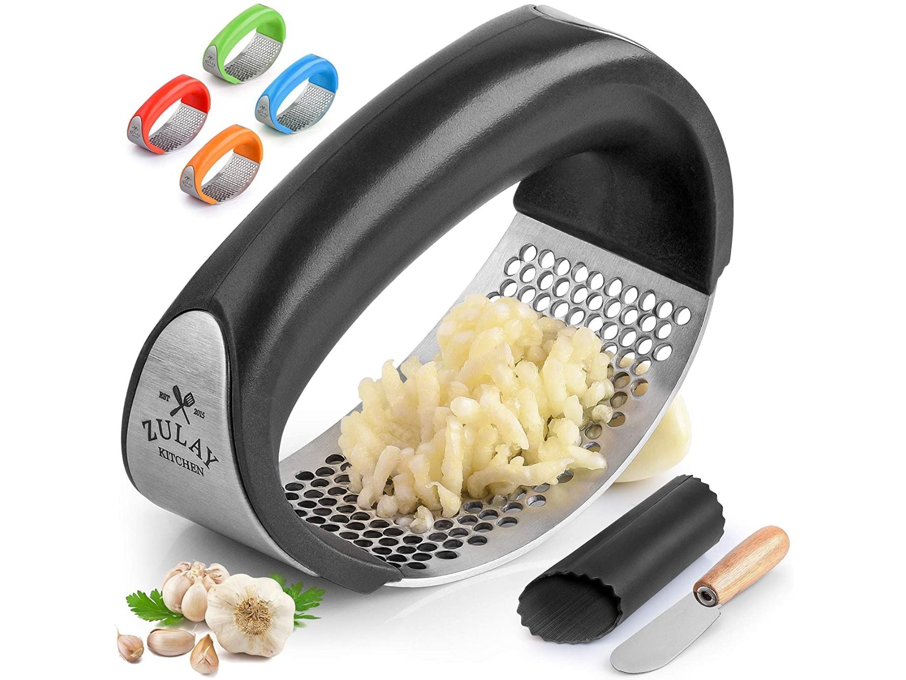 7PC Rose Gold Kitchen Gadget Set Can Opener Potato Cooking High-End Garlic  Press Pizza Cutter