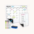 Magnetic Dry Erase Calendar Whiteboard Kit - Classic by Zulay Kitchen