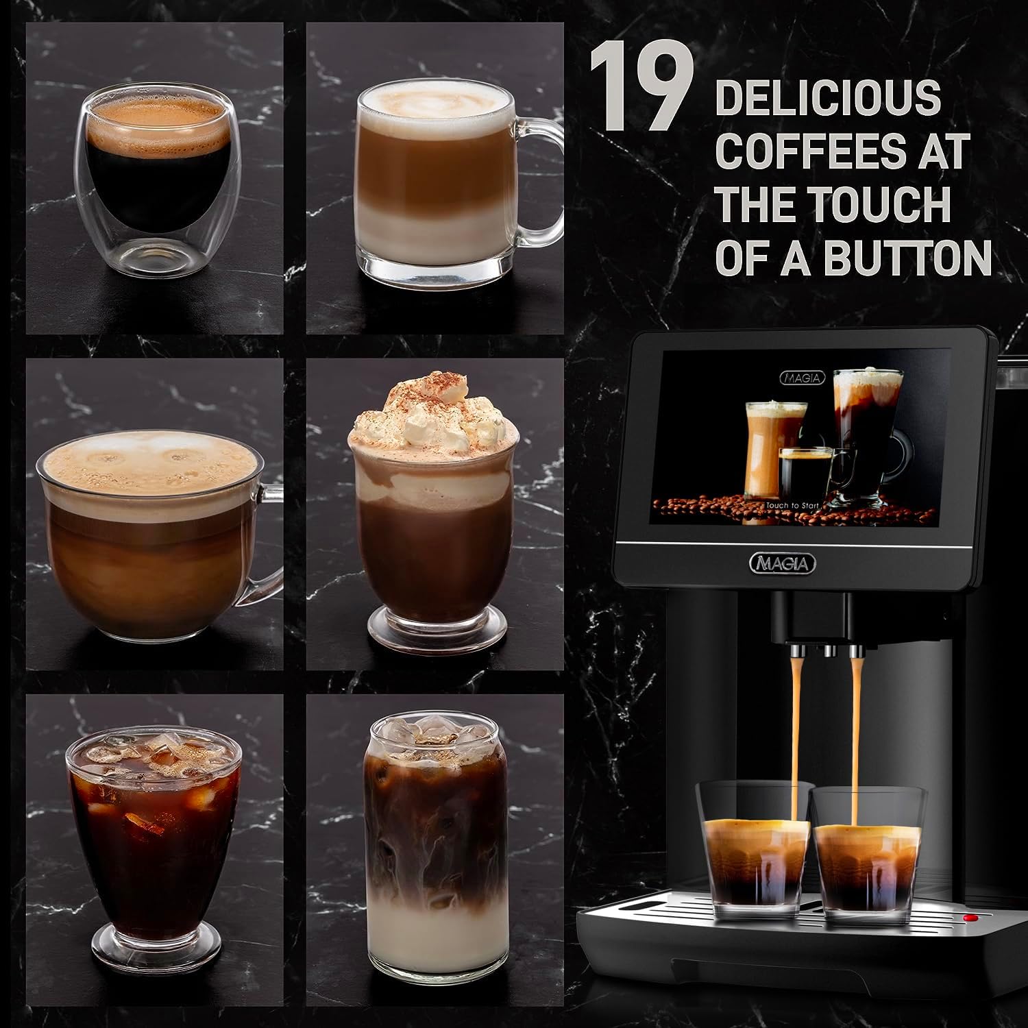 Buy Wholesale China Cappuccino Espresso Maker Touch Screen Coffee