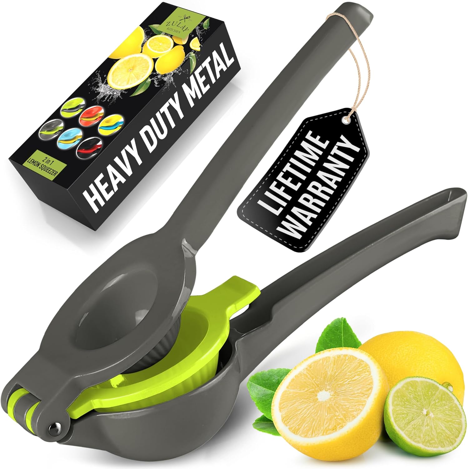 Zulay Kitchen Lemon Lime Squeezer - Yellow & Green, 1 - Fry's Food Stores