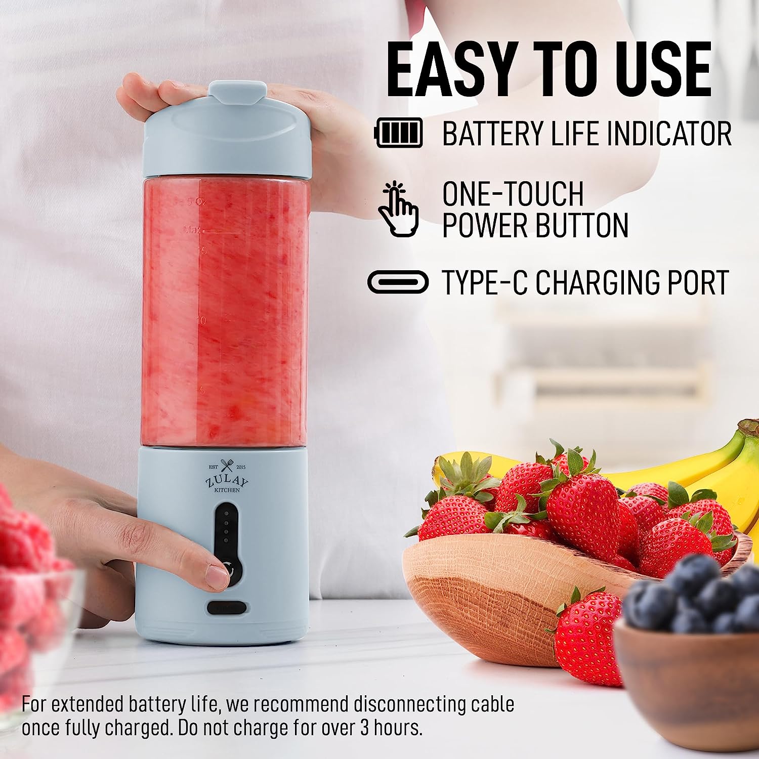 Mini Portable Blender Juicer Electric Orange Juicer Kitchen
