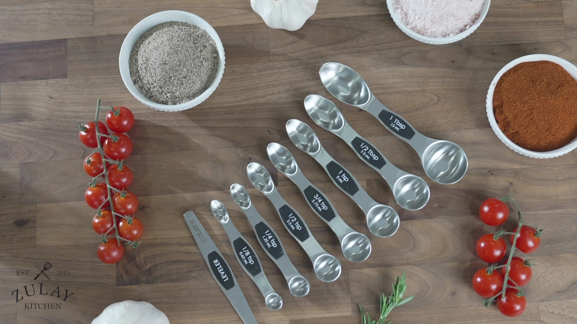 Magnetic Measuring Spoon Set by Zulay Kitchen