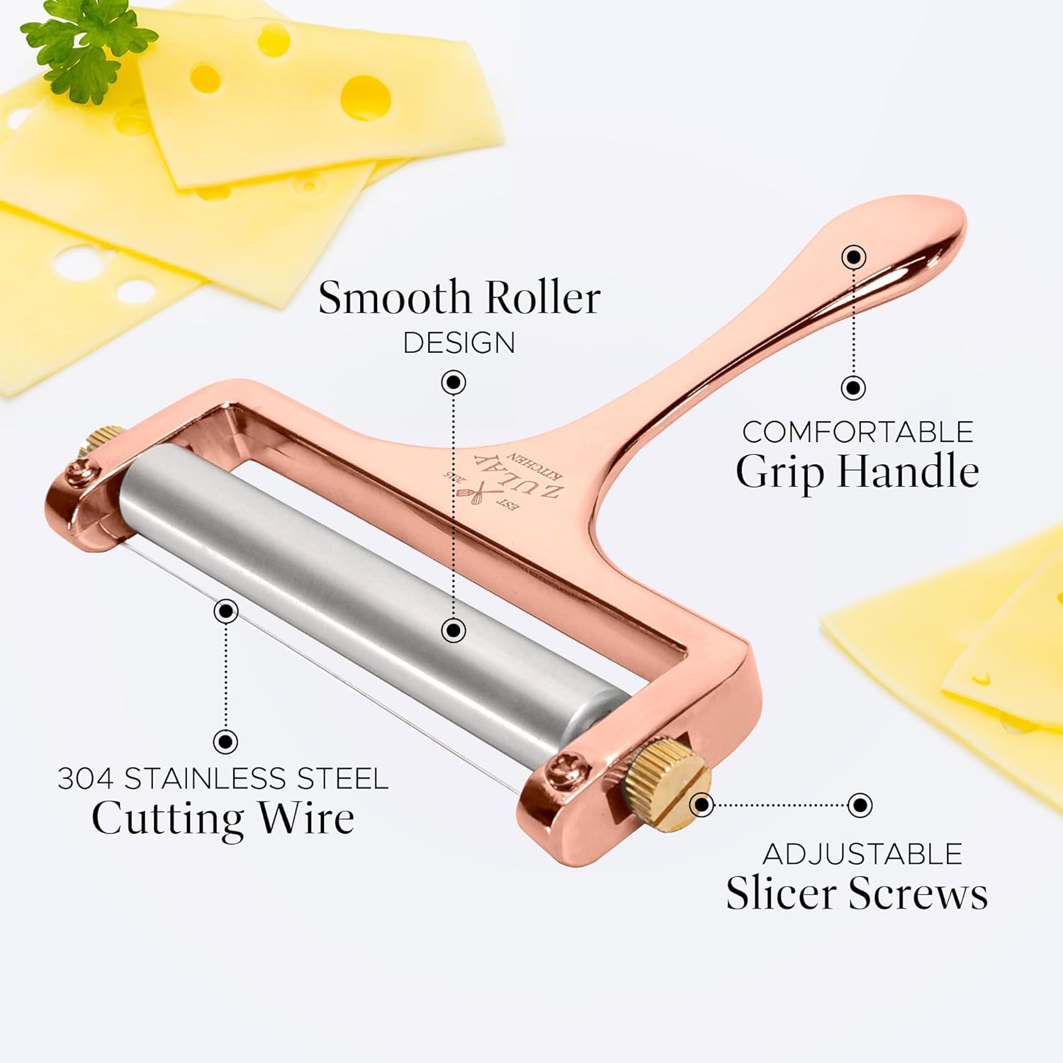 IBILI Cheese Slicer Cutter Roller with Cutting Wire