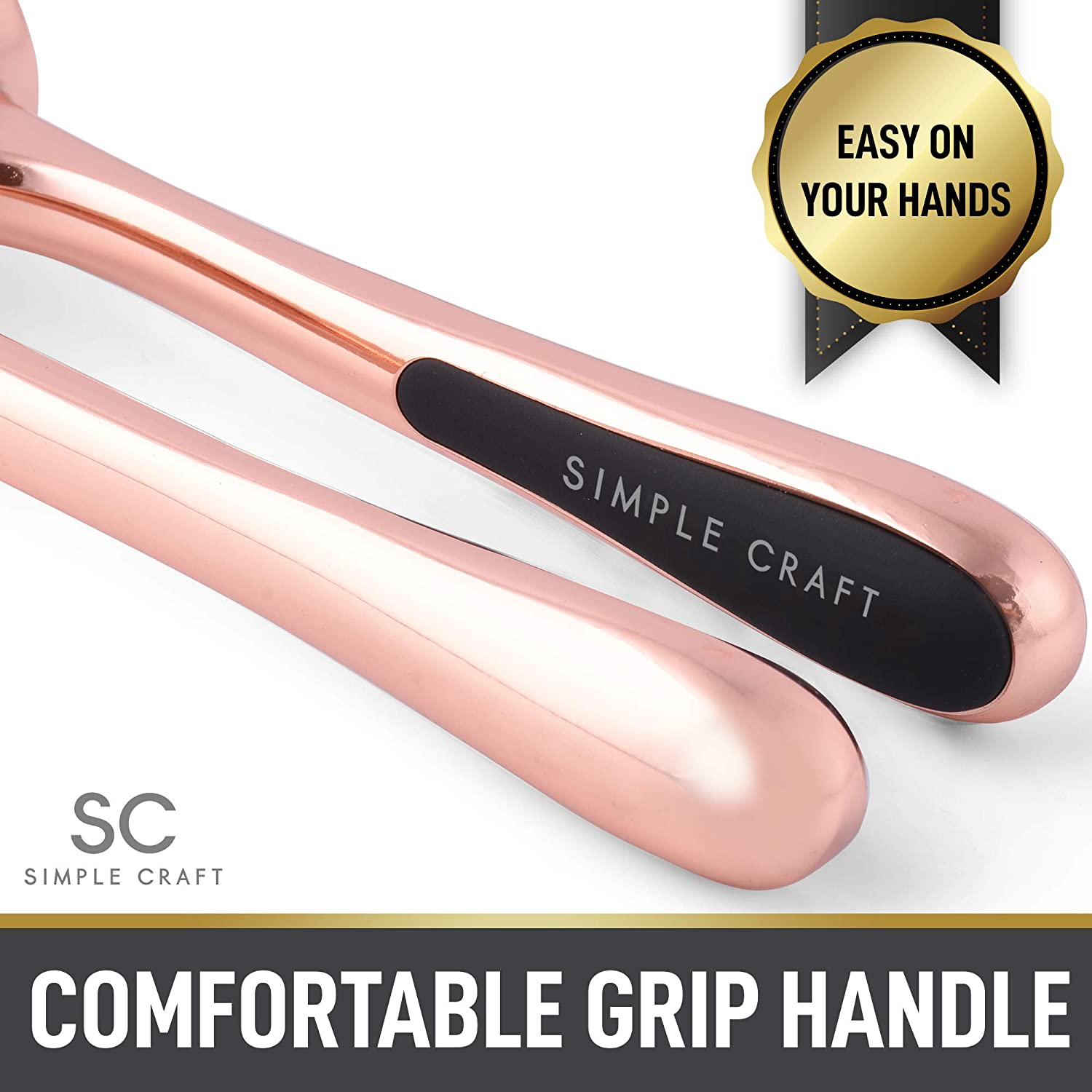 Zulay Kitchen <br/>Simple Craft Heavy Duty Garlic Press (Rose Gold)