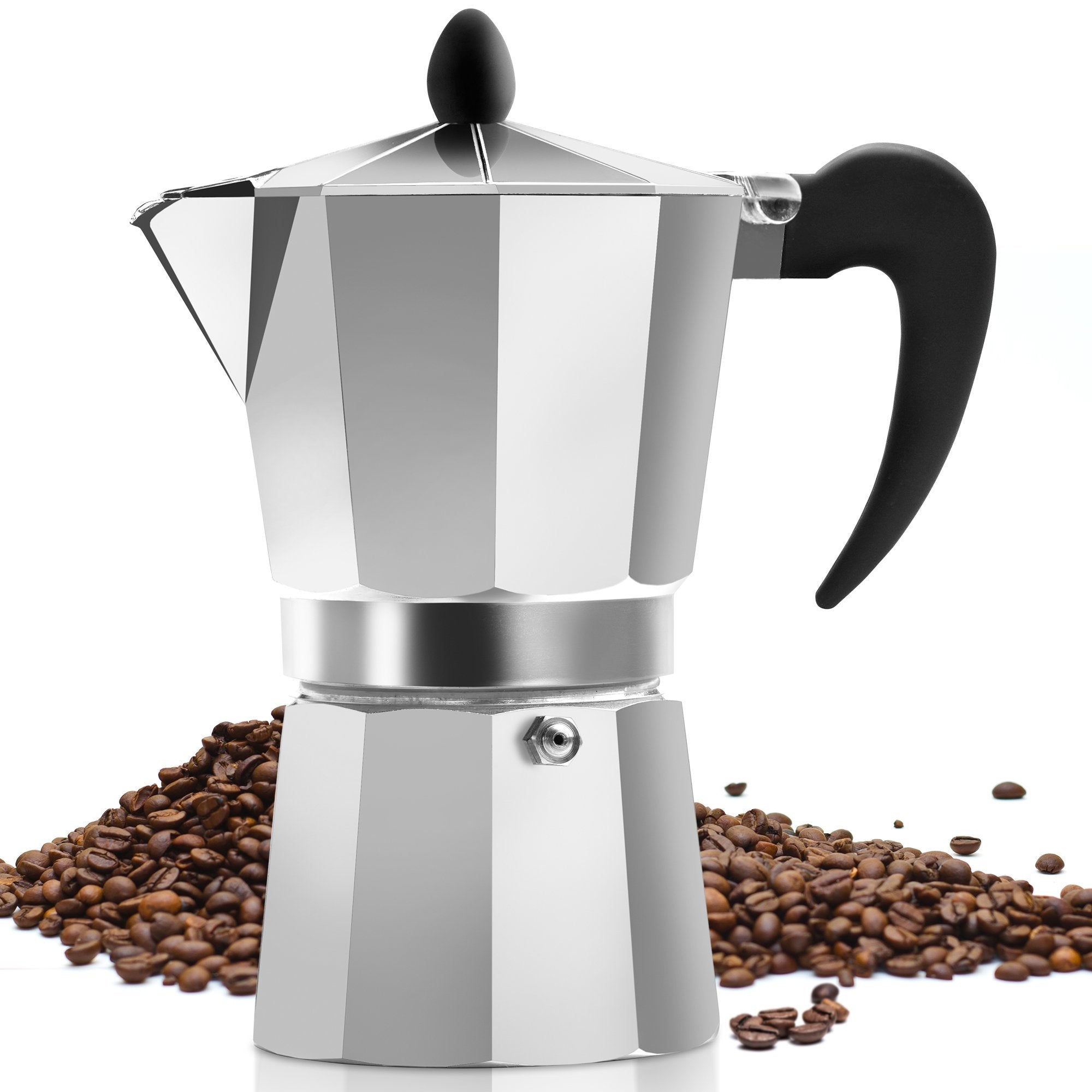 Moka Pot StoveTop Italian Coffee Maker 3/6 cups Percolator Mocha