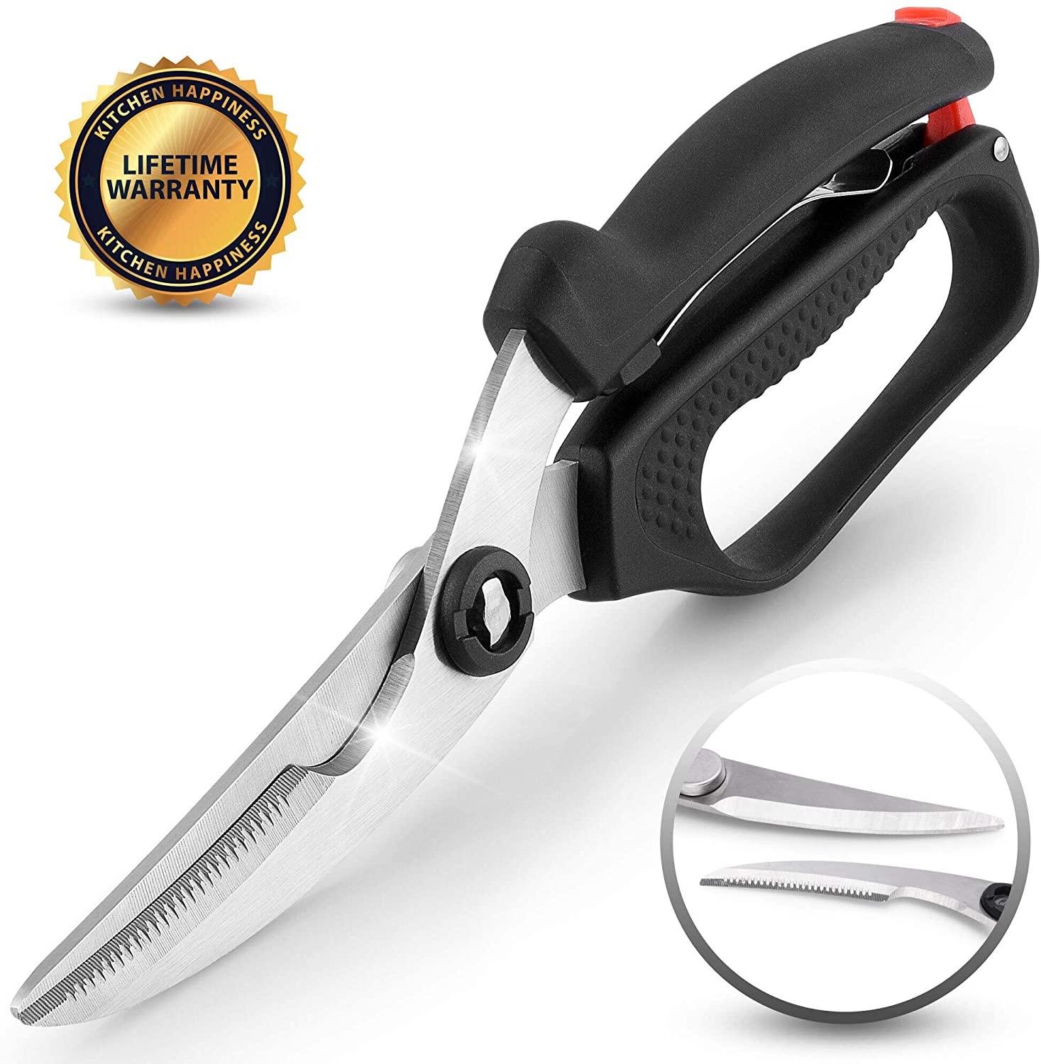 3 3/4 Stainless Steel All-Purpose Kitchen Shears with Polypropylene  Handles