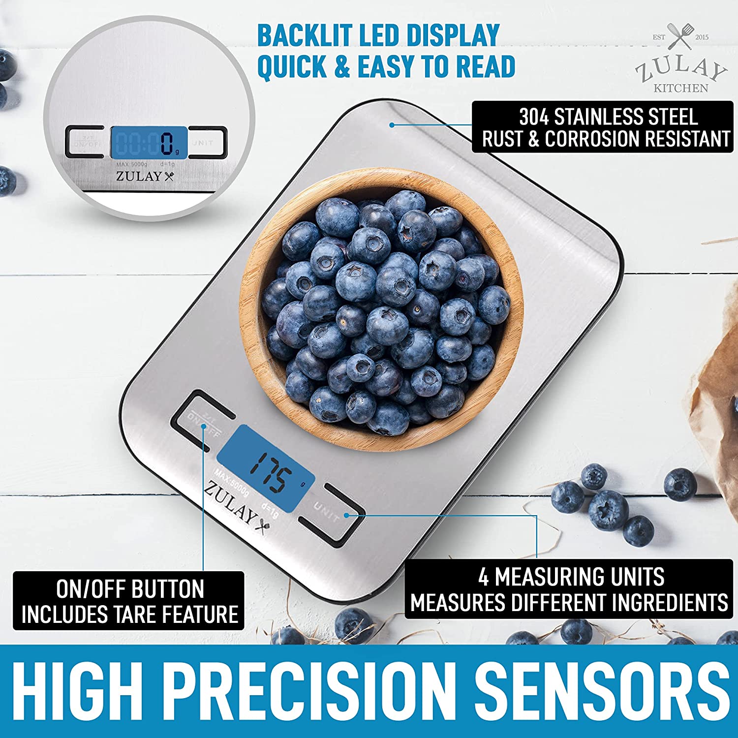 Electronic Kitchen Scales Digital Precision Balance Food Gram