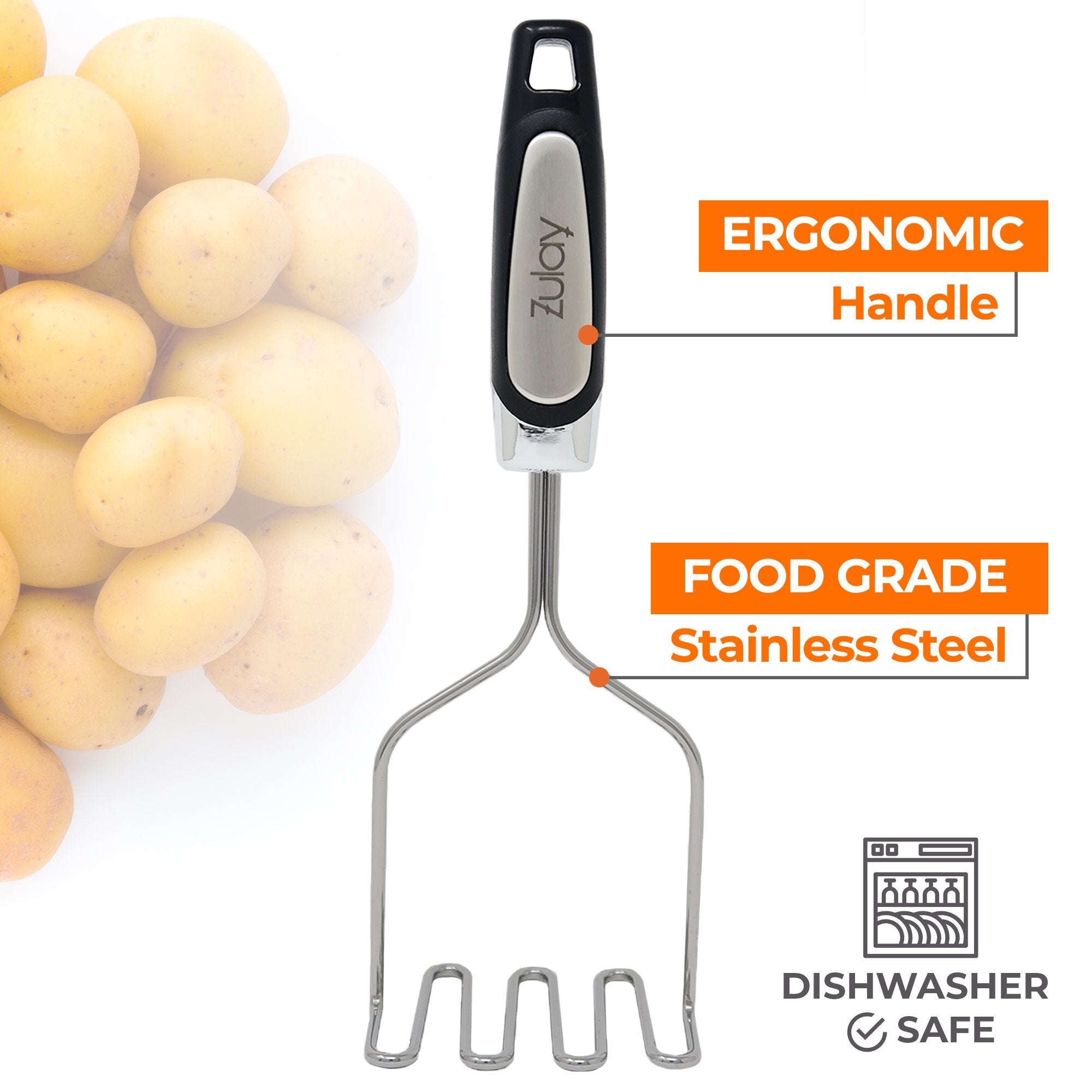 Potato Masher Stainless Steel Masher Kitchen Tool Best Mashed Potatoes For  Bananas And Other Foods